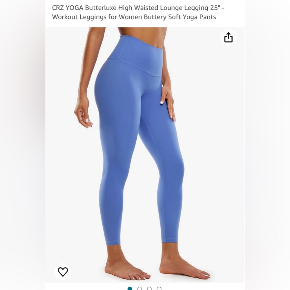 New CRZ YOGA butterluxe purple leggings size small